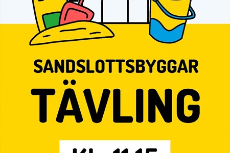 Sandslottsbyggartävling Alla Barns Dag